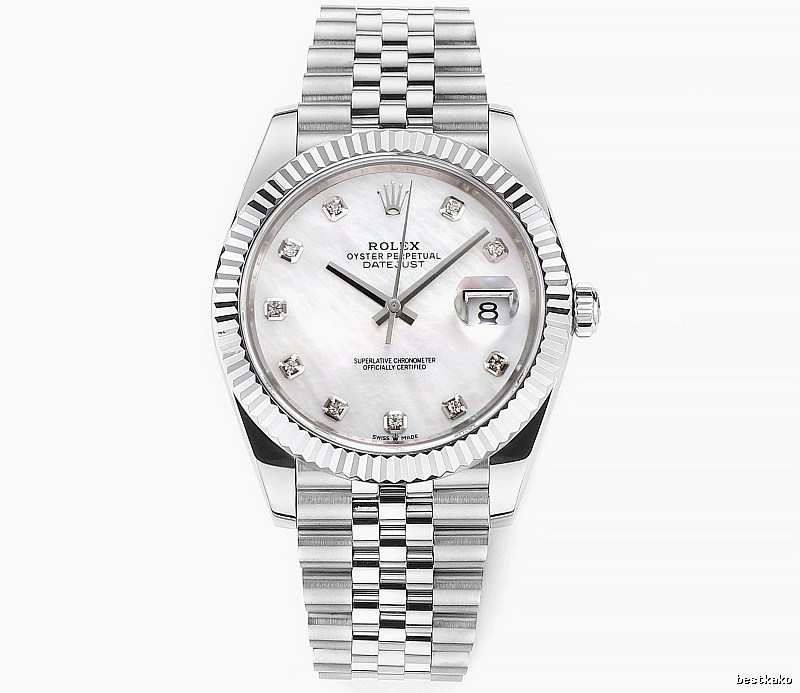 Collector Datejust Automatic Watch by Rolex - Silver And White