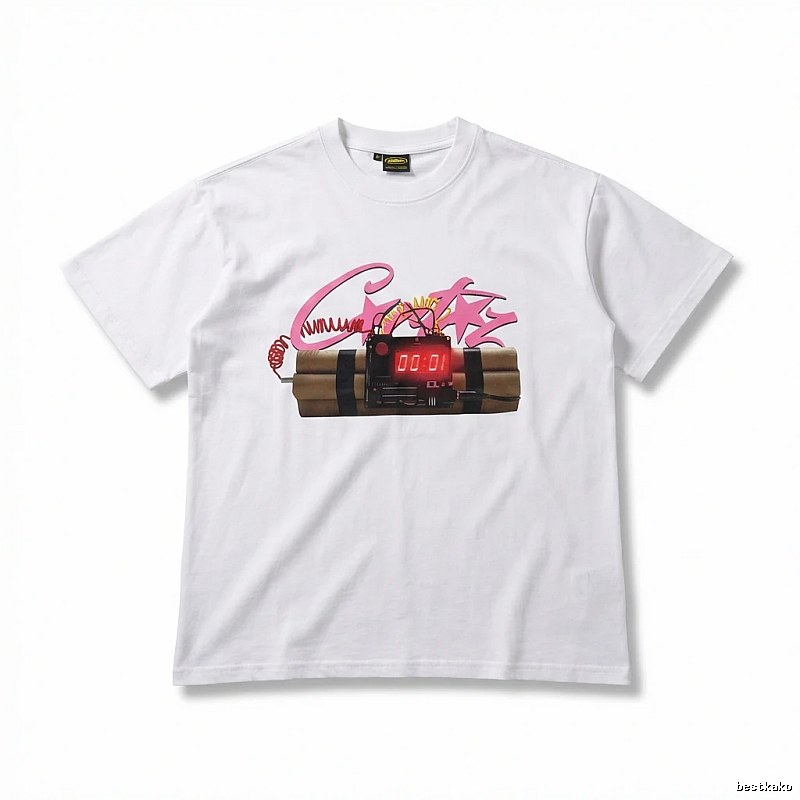 Corteiz Explosive Style White T-shirt