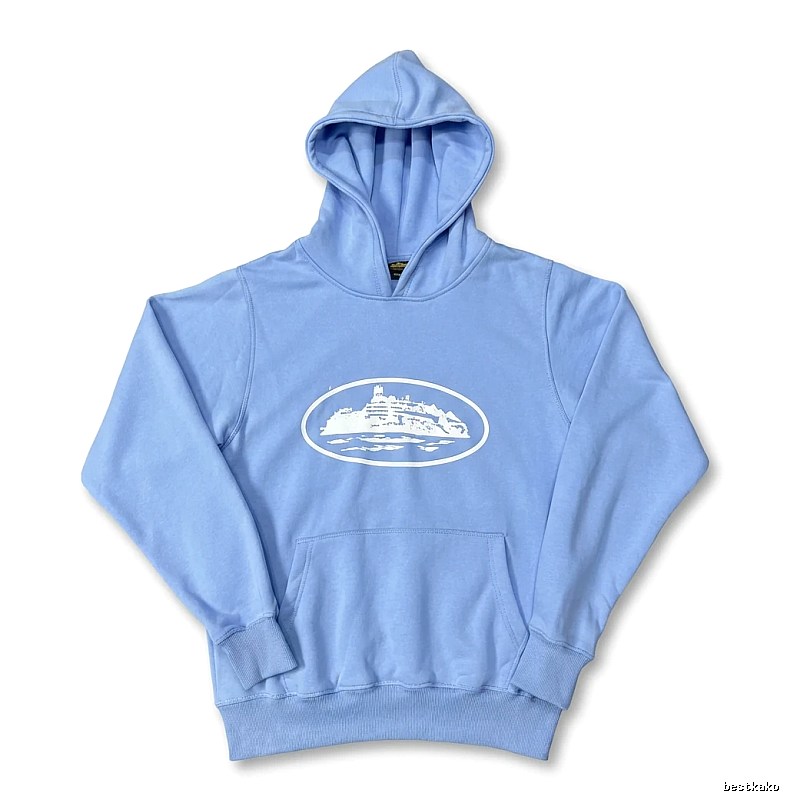 Corteiz Nautical Style Light Blue Hoodie