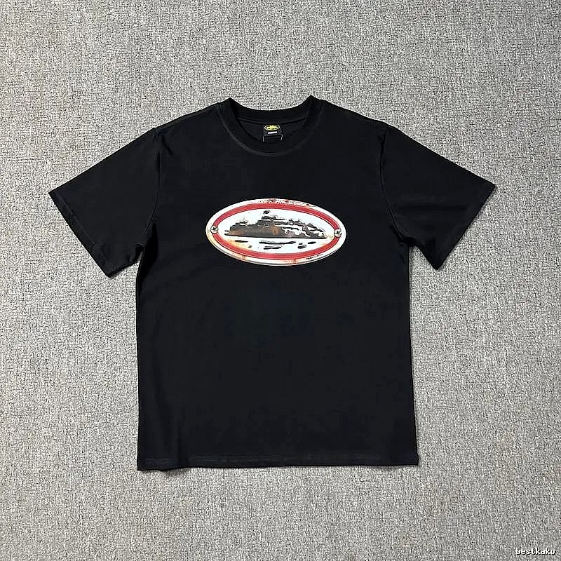Corteiz Premium Style Logo T-shirt Black Corteiz for Resort Outfits