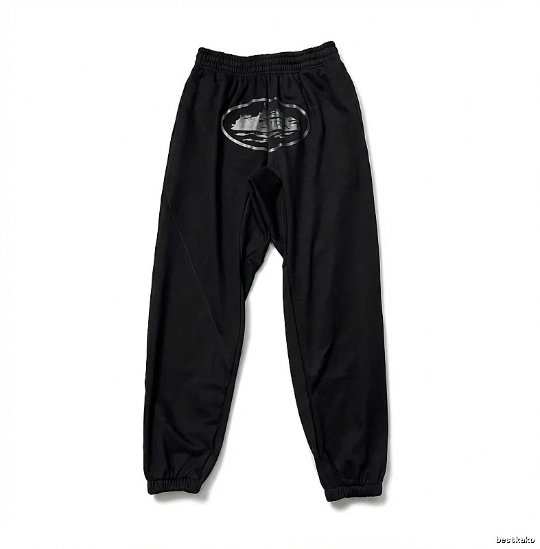 Corteiz printed trendy brand style black pants