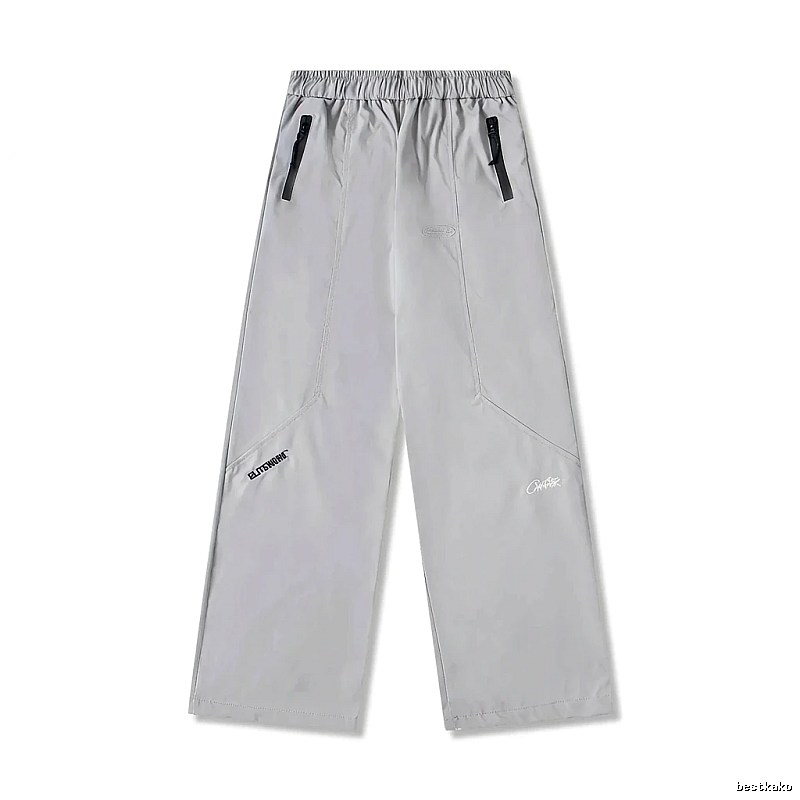 Corteiz Workwear Style Light Grey Trousers