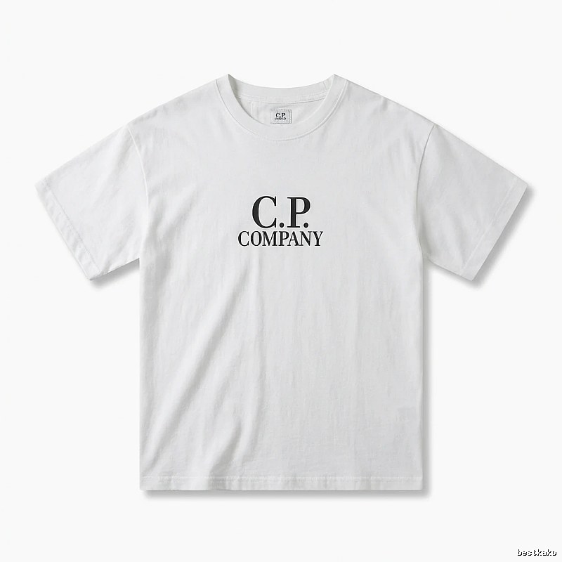 C.P. COMPANY Simple Style White T-shirt