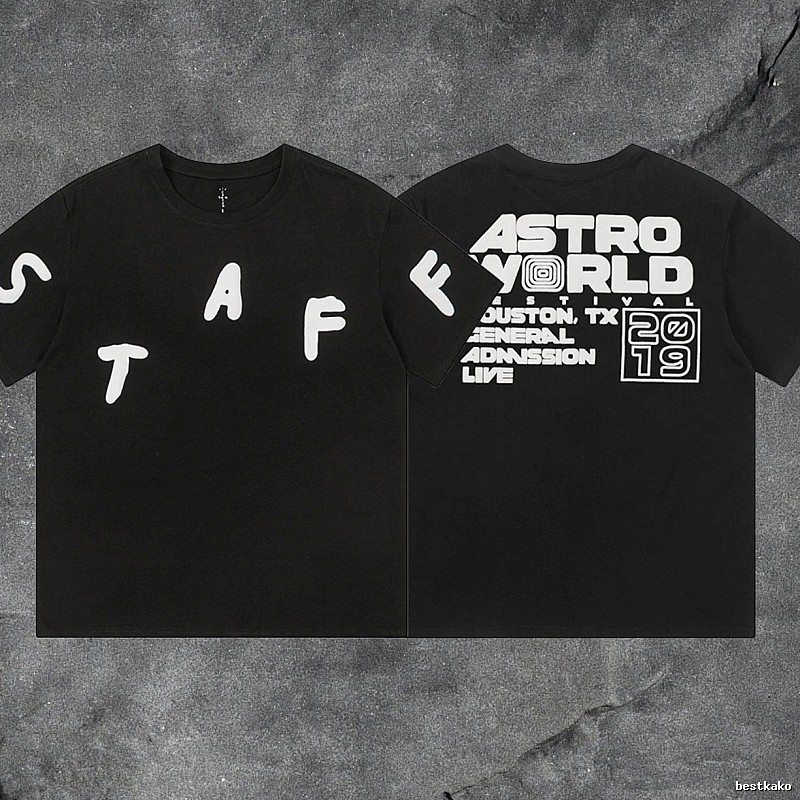 Denim Tears Black Graphic T-Shirt Summer Styling
