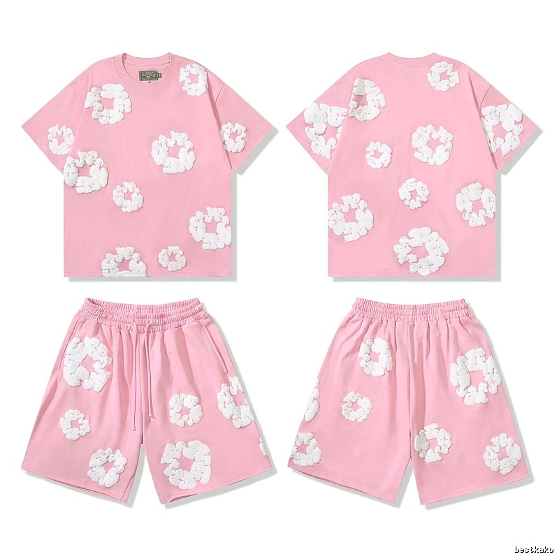 DENIM TEARS Floral Style Pink Suit