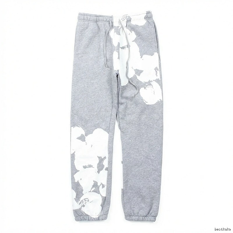 DENIM TEARS ink-splashing style grey sweatpants