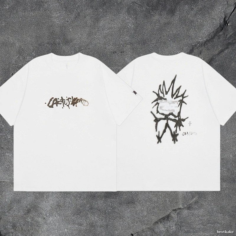 Denim Tears White Graphic T-Shirt Bold Graphic