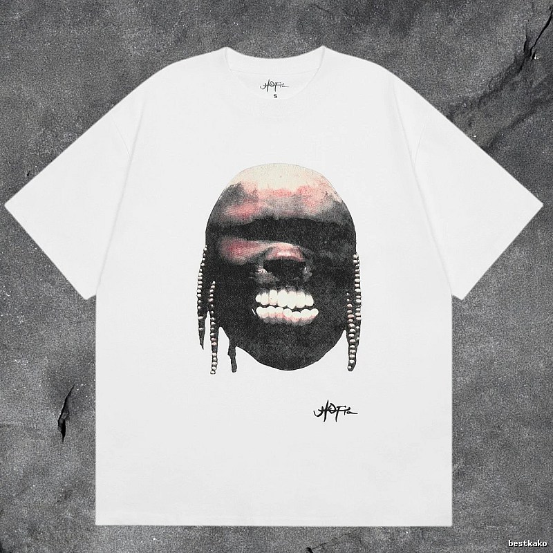 Denim Tears White Graphic T-Shirt Clean Colorway