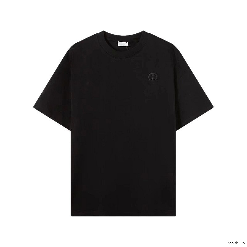 Dior Classic Collection Minimalist Style Black T-Shirt