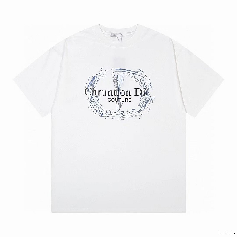 Dior Couture Trendy Style White Short-sleeve T-shirt