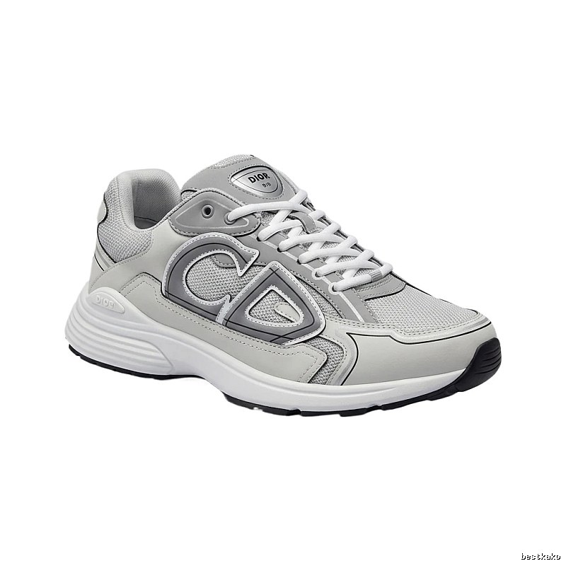 Dior retro-style gray and white sports shoes