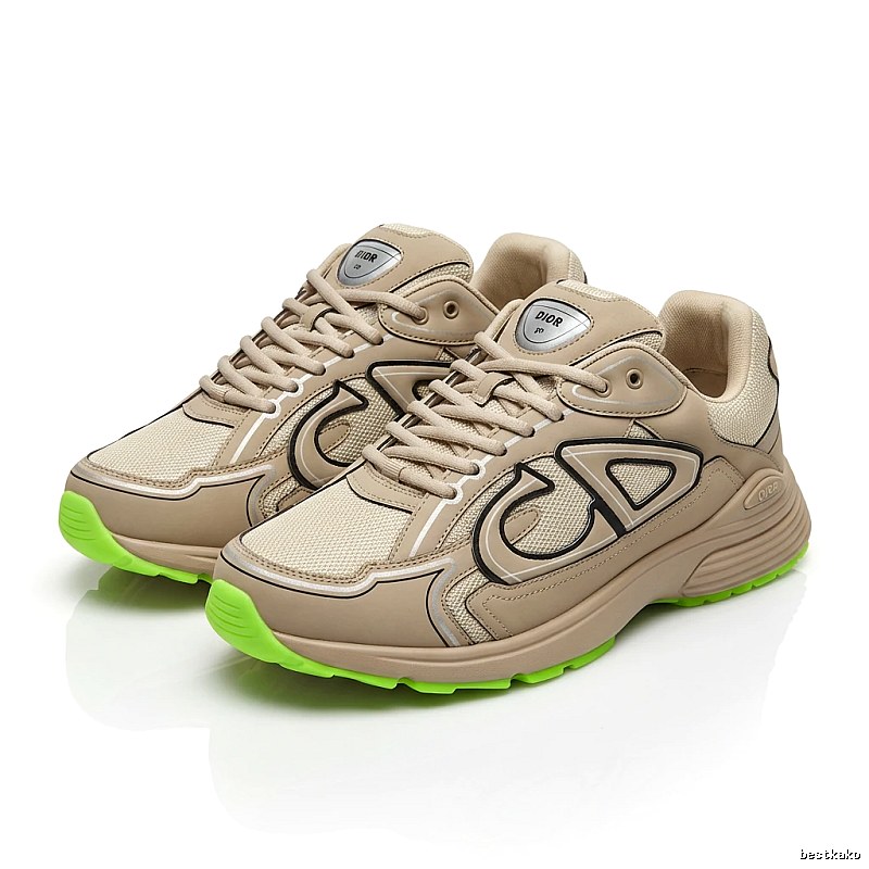 Dior retro style mint green sports shoes