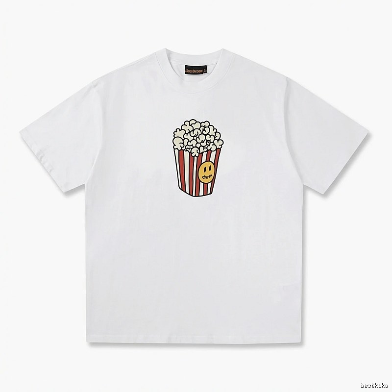 DREW Popcorn Print White T-shirt