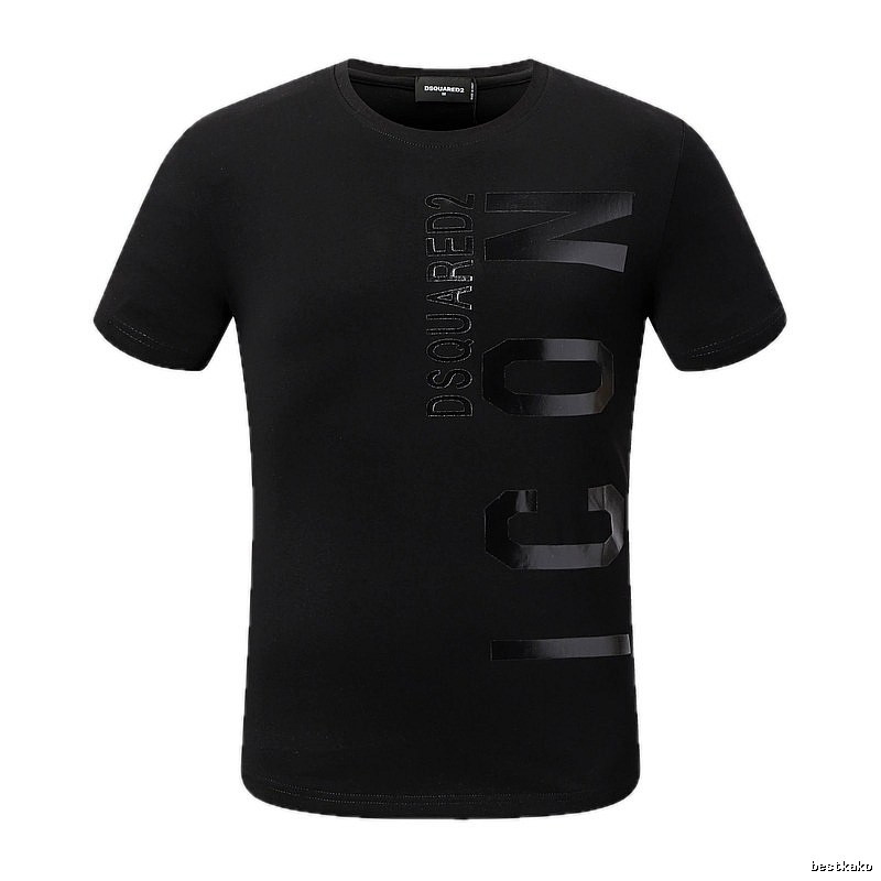 DSQUARED2 ICON Streetwear Black Short-sleeve T-shirt