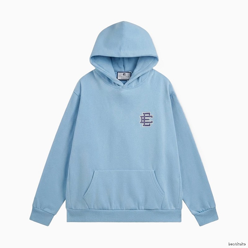 Eric Emanuel Classic Simple Style Blue Hoodie