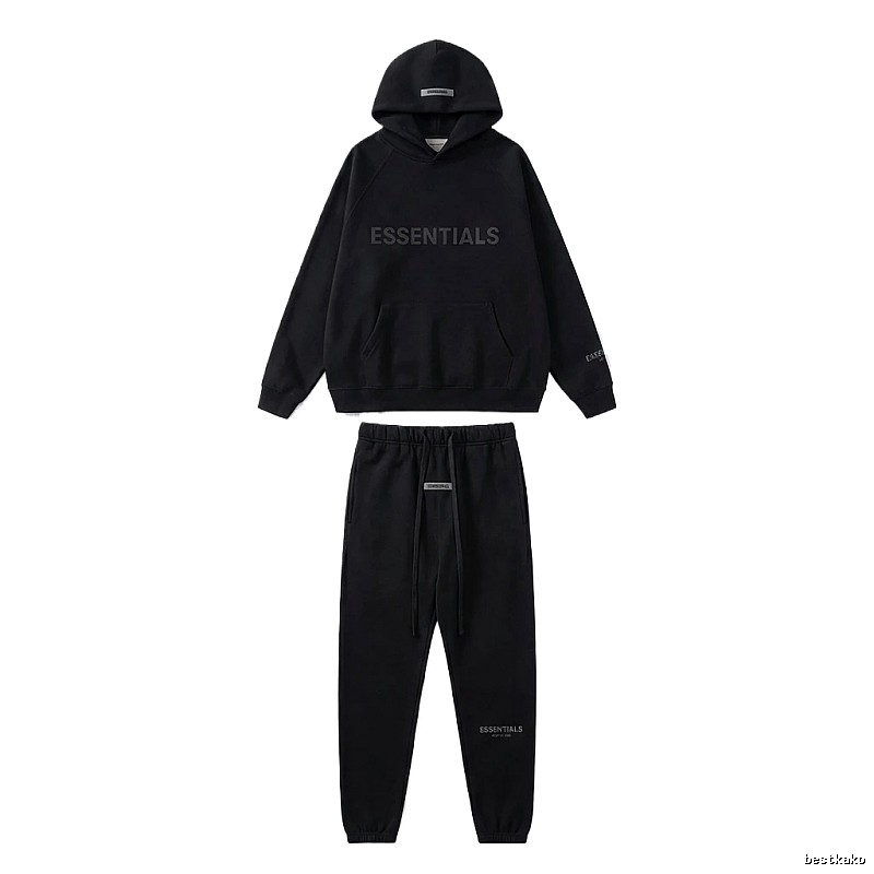 ESSENTIALS casual style black suit
