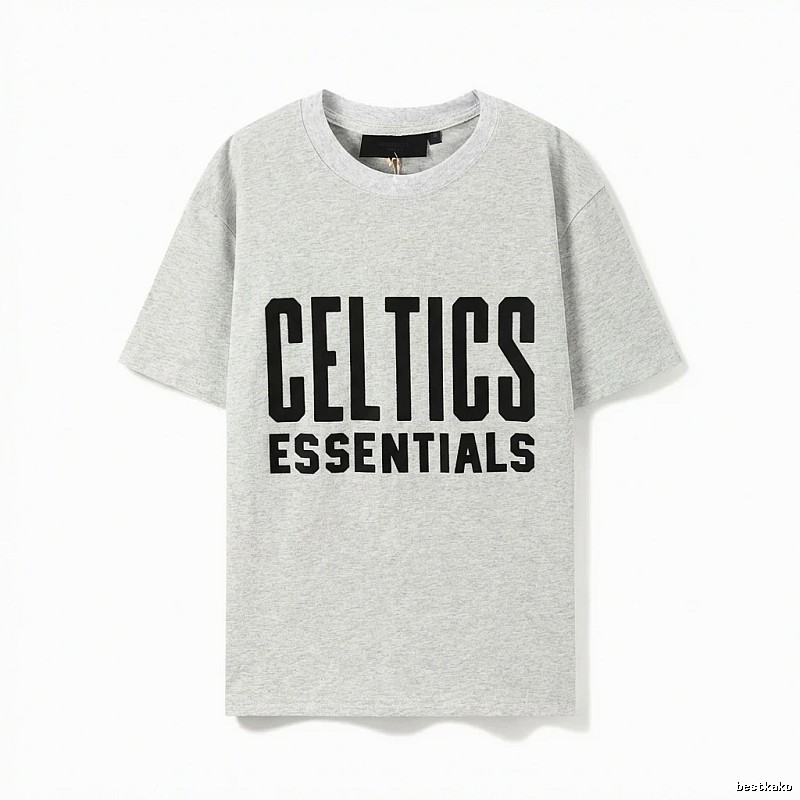 ESSENTIALS Gray and Black T-shirt of the Trendy Brand
