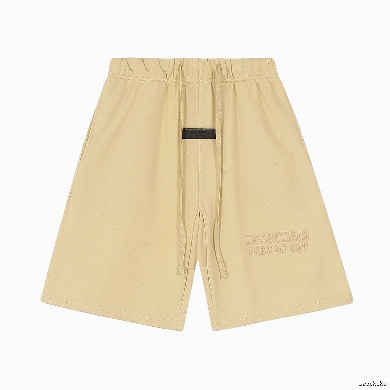 ESSENTIALS minimalist khaki shorts