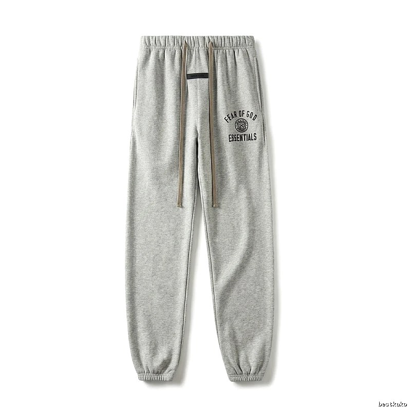 ESSENTIALS minimalist light gray sweatpants