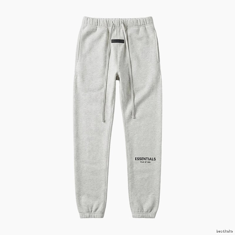 ESSENTIALS minimalist light gray sweatpants