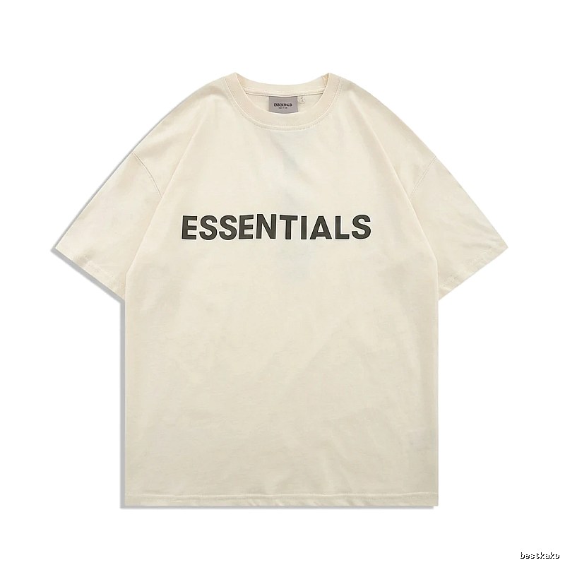 ESSENTIALS minimalist style beige T-shirt