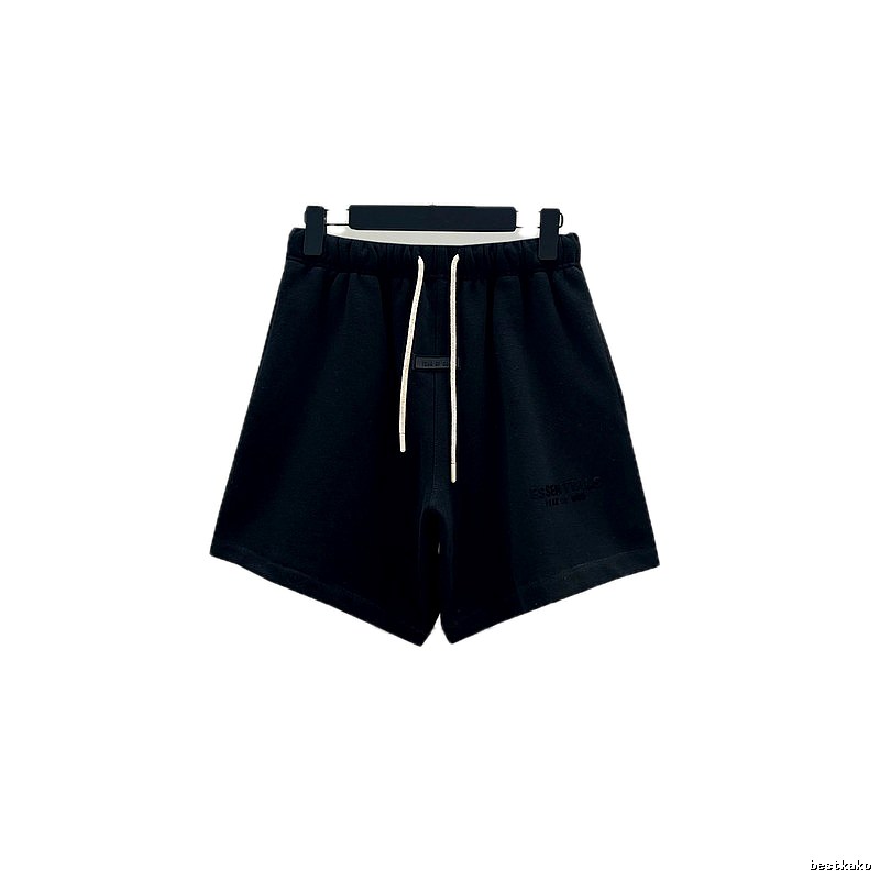 ESSENTIALS Minimalist Style Black Shorts