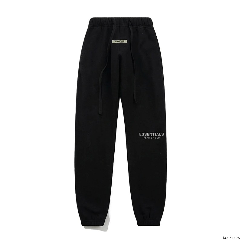 ESSENTIALS minimalist style black sweatpants
