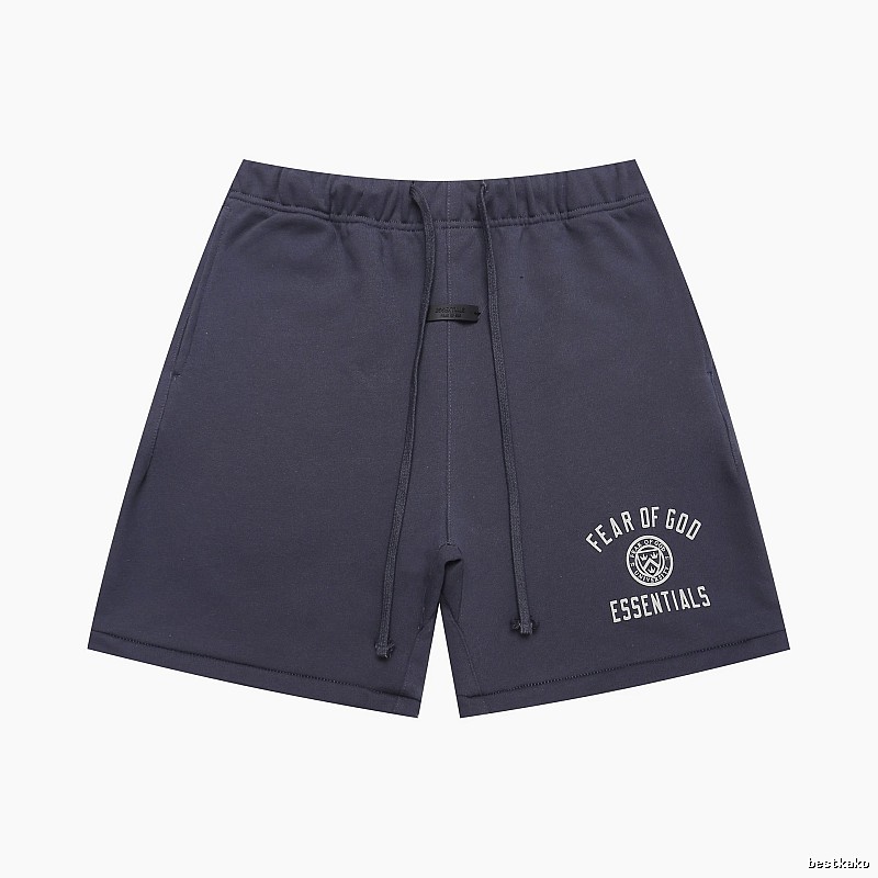 ESSENTIALS minimalist style dark blue shorts