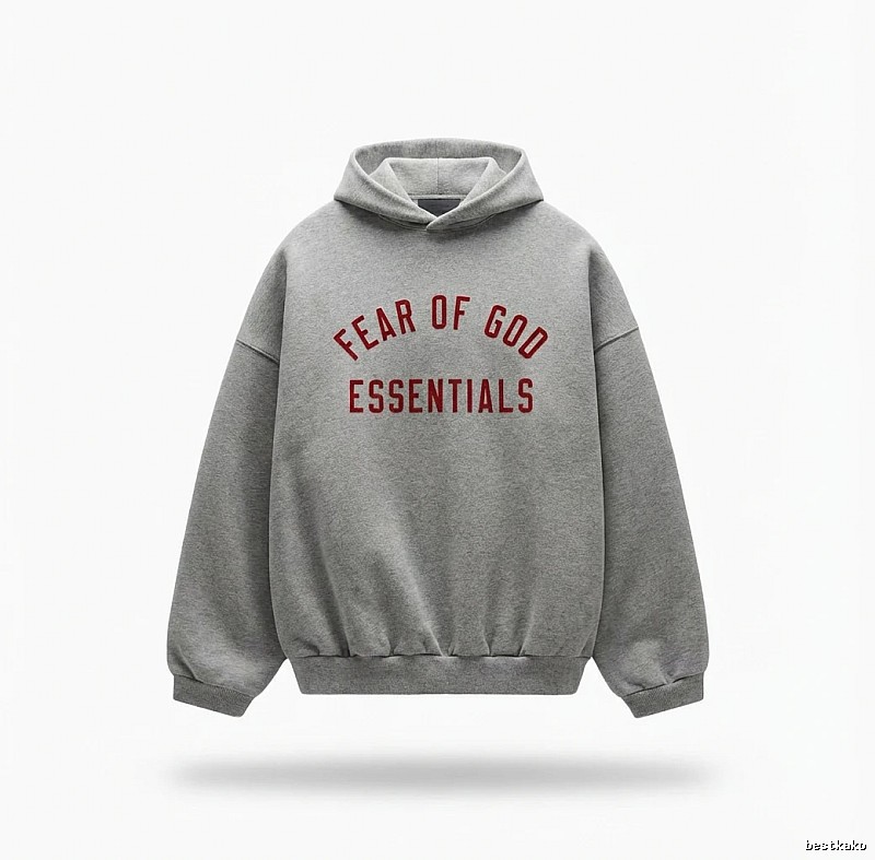 ESSENTIALS minimalist style grey sweatshirt