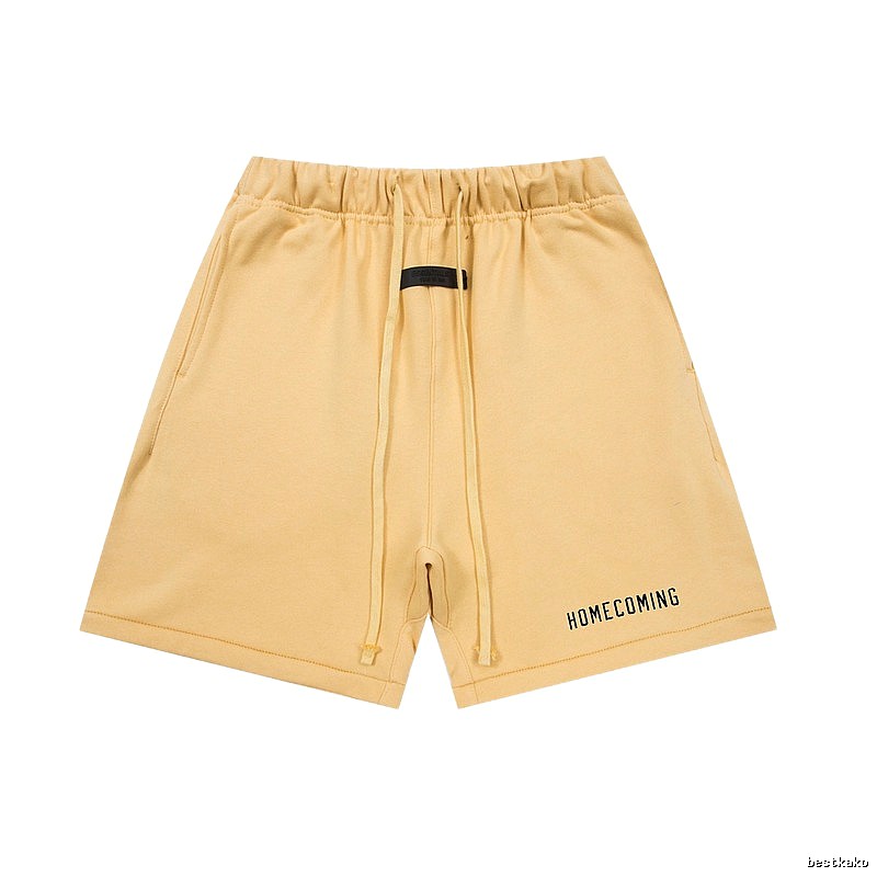 ESSENTIALS minimalist style khaki shorts