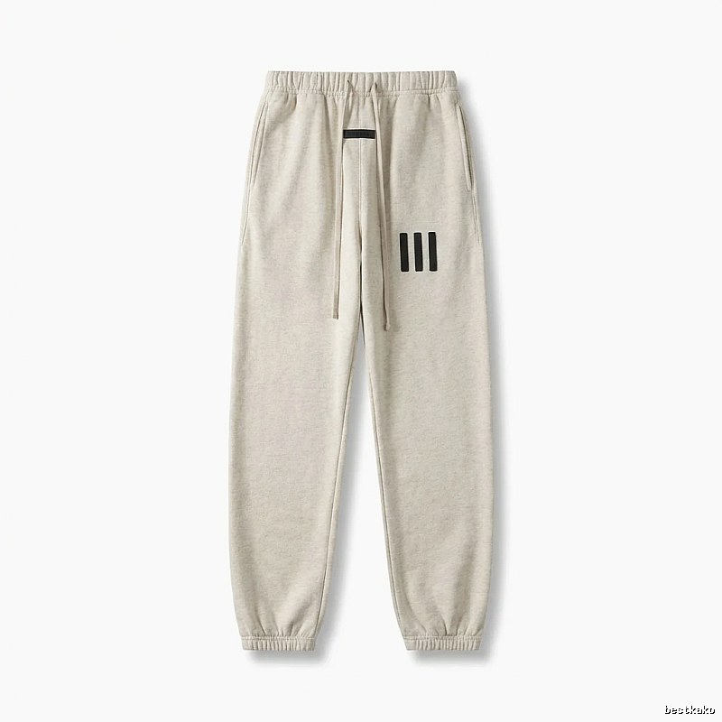 ESSENTIALS minimalist style light gray sweatpants