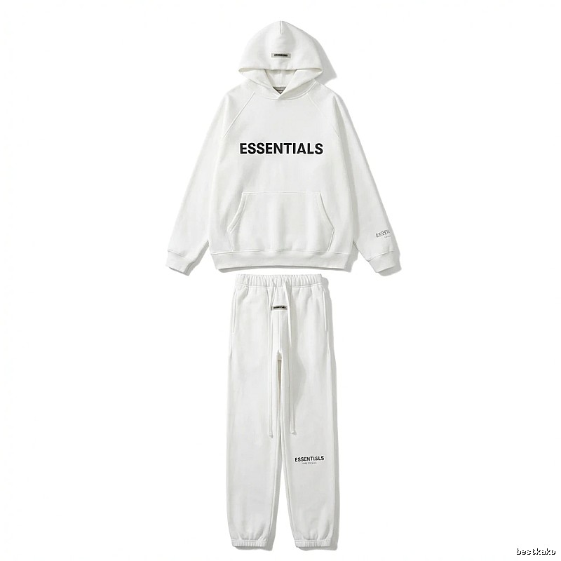 ESSENTIALS minimalist style white suit