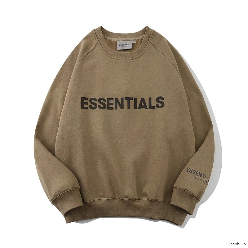 ESSENTIALS Simple Style Khaki Sweatshirt