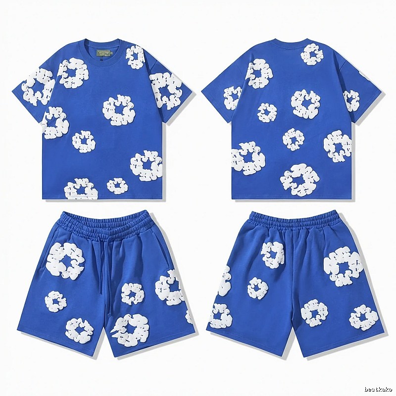 Flower Style Blue Suit of DENIM TEARS