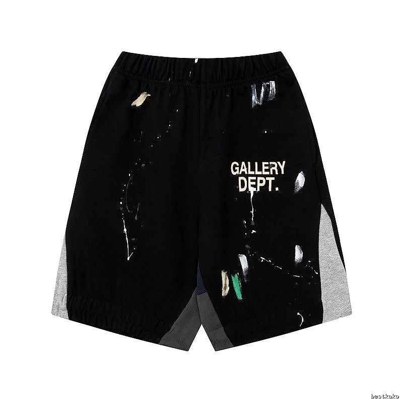 Gallery Dept. Graffiti Style Black Shorts