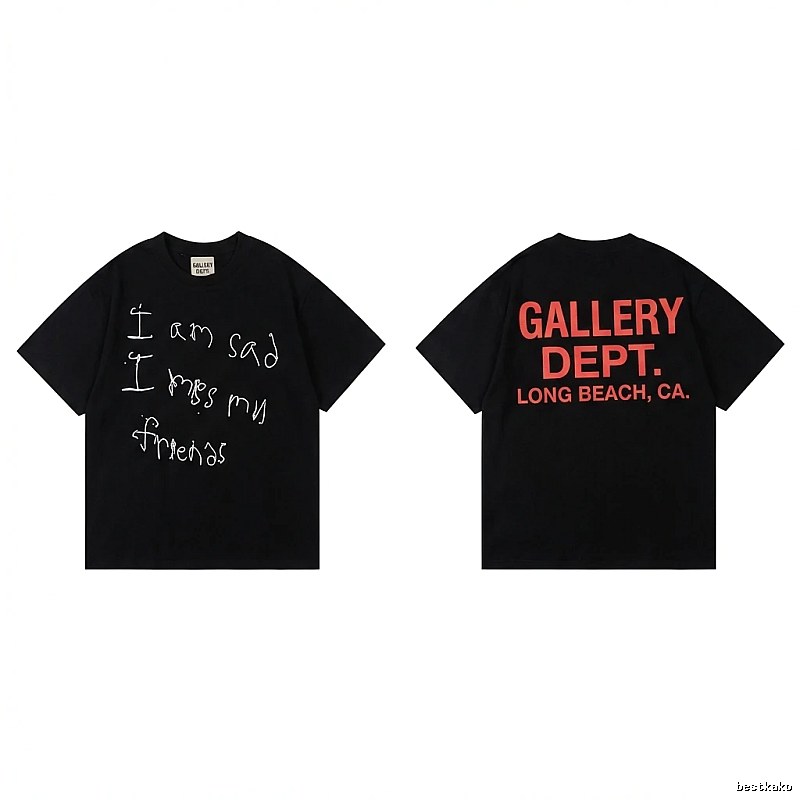 Gallery Dept Graffiti Style Black T-shirt