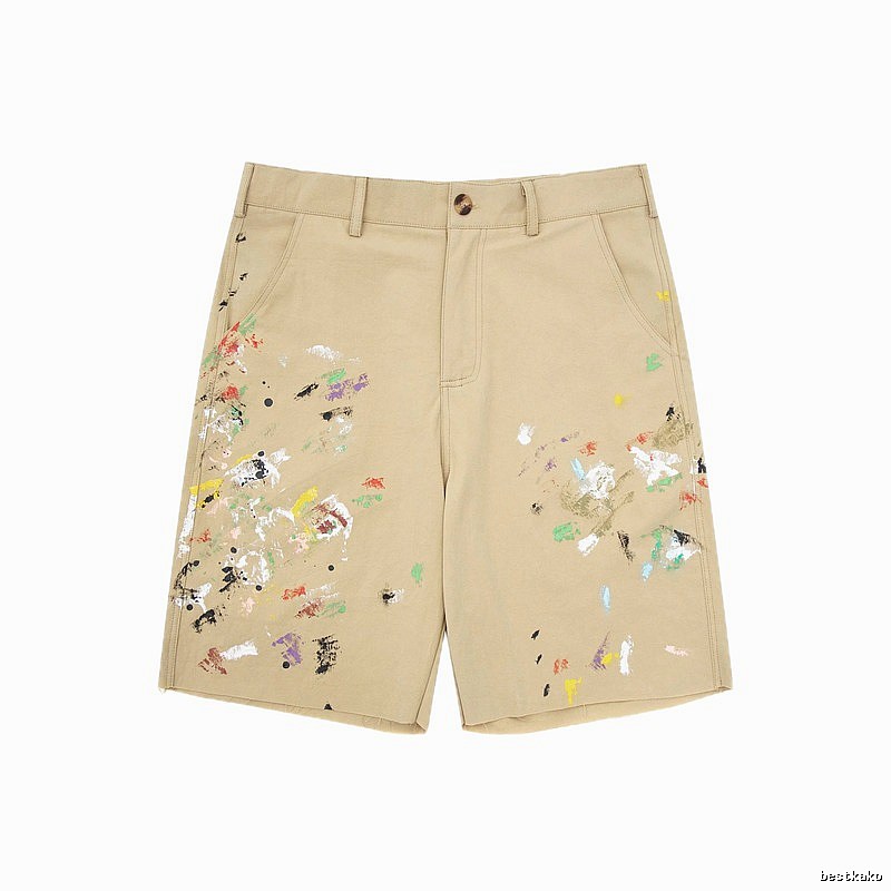 Gallery Dept Graffiti Style Khaki Shorts
