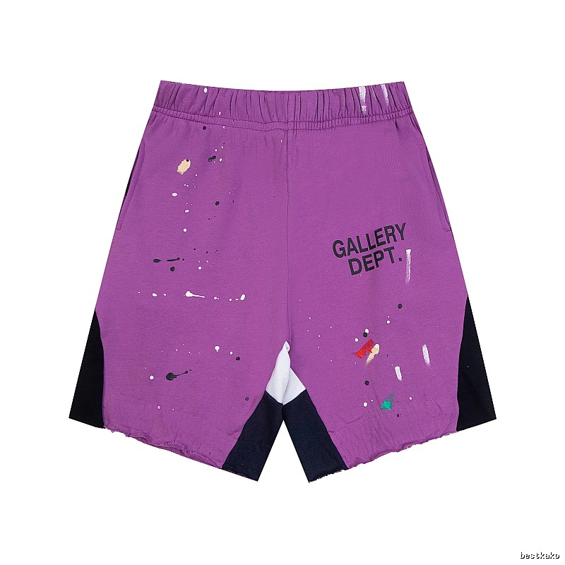 Gallery Dept. graffiti-style purple shorts