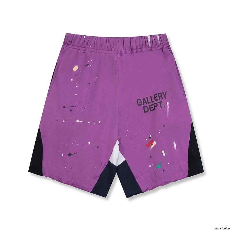 Gallery Dept Graffiti Style Purple Shorts