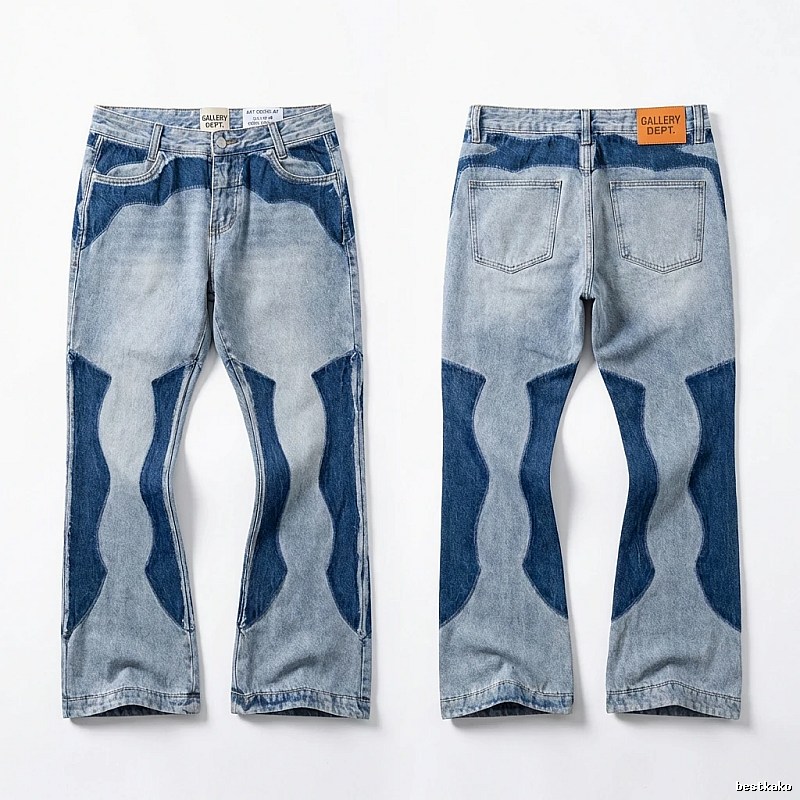 Gallery Dept. patchwork and color - blocking jeans