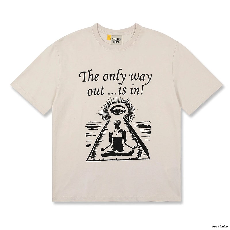 Gallery Dept Trendy Cool Style Off-white T-shirt
