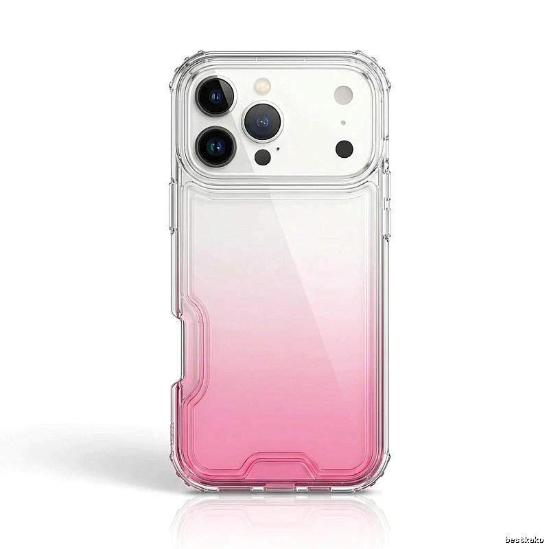 Gradual - change - style iPhone pink case of trendy brand