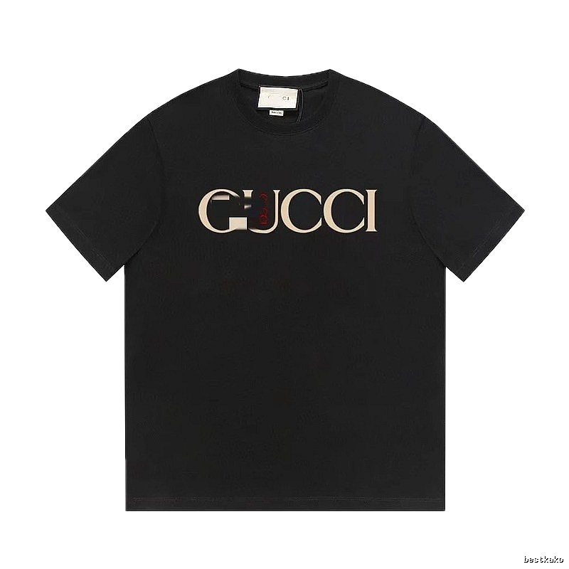 Gucci Classic Print Vintage Style Black T-Shirt