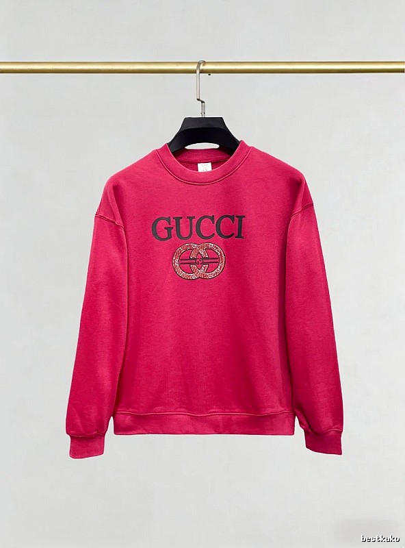 Gucci Pink Crewneck Sweatshirt with Gucci Sweatshirt for Photo Ready