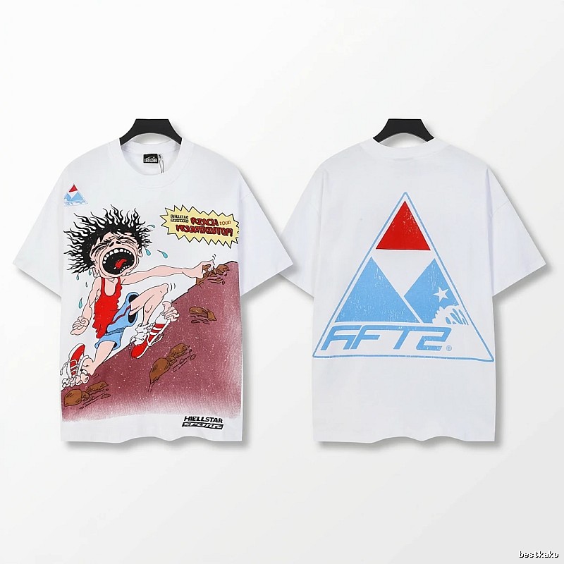Hellstar Cartoon Trendy White T-shirt