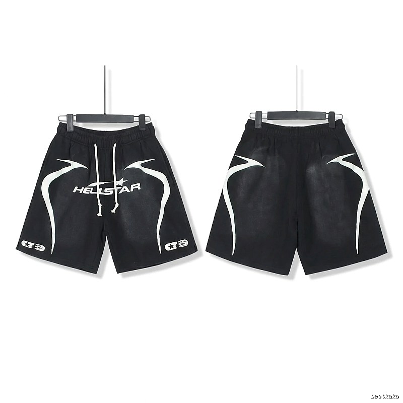 Hellstar dark style black shorts