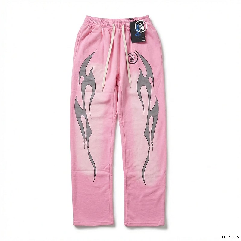 Hellstar Flame Wind Pink Sweatpants