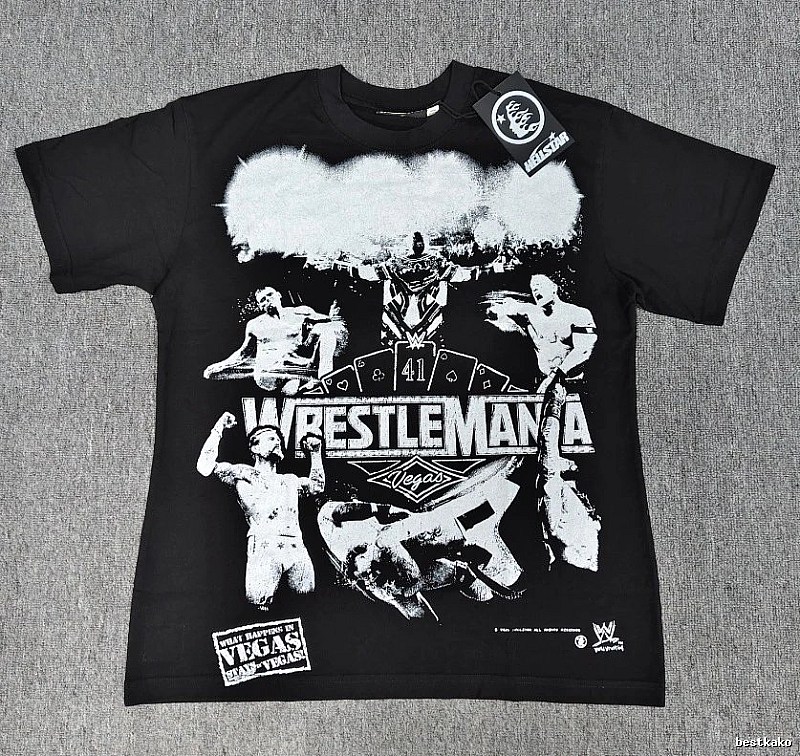 Hellstar WrestleMania Street Style Black T-Shirt
