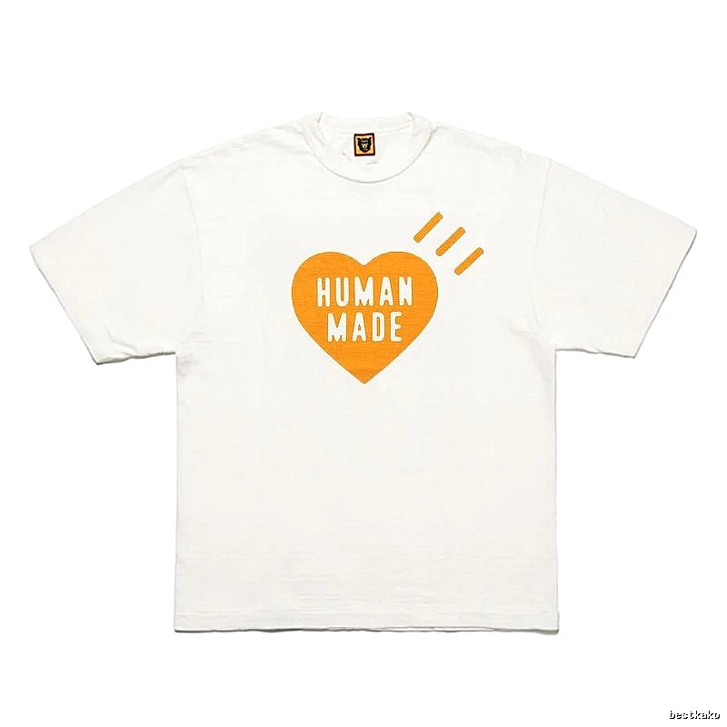 Human Made Compact Heart logo T-shirt Black Green Human for Smart Casual Looks