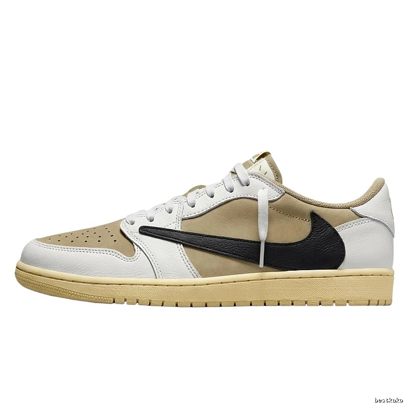 Jordan AJ1 Simple Beige Sports Shoes